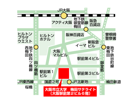 梅田サテライト地図